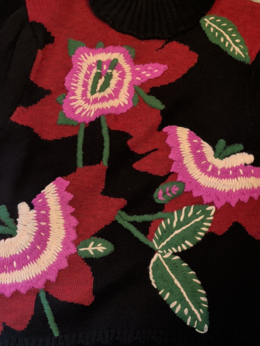 🌸🩷FARM Rio Black Knit Sweater - Picture 8 of 9